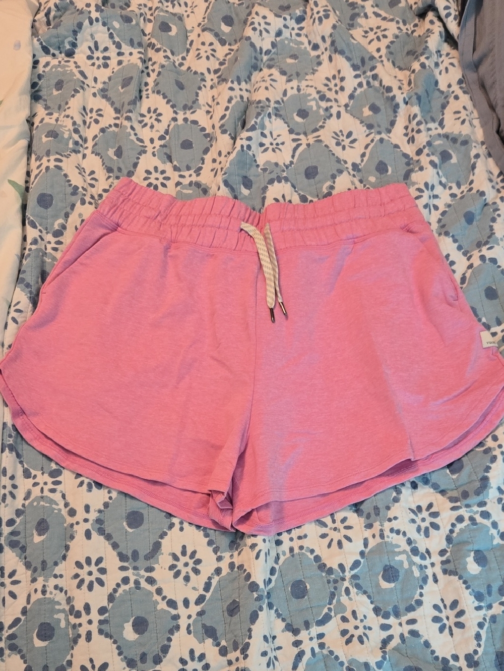 Vuori Halo Pink High Waist Athletic Shorts